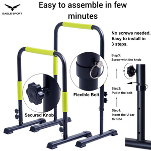 Adjustable Height Dip Bar
ستاند المتوازي – قابل لتعديل الارتفاع