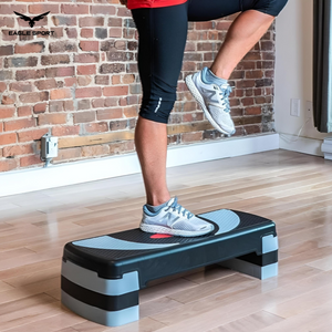 ستيب رياضي كبير الحجم قابل لتعديل الارتفاع – 3 مستويات
Aerobic Step Platform – Adjustable Fitness Stepper (Large Size)