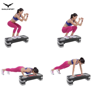 ستيب رياضي كبير الحجم قابل لتعديل الارتفاع – 3 مستويات
Aerobic Step Platform – Adjustable Fitness Stepper (Large Size)