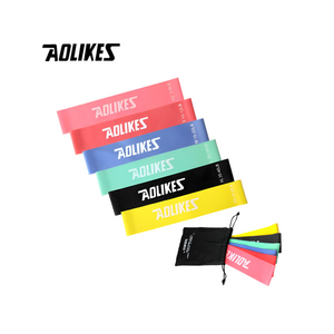 Aolikes Latex Resistance Bands – Set of 6 Resistance Levels with Carrying Bag
أشرطة المقاومة المطاطية (Aolikes) – طقم 6 مستويات مقاومة مختلفة مع حقيبة حمل