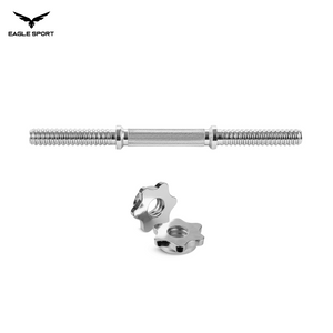 بار دمبل كروم 35 سم مع قفل تثبيت (قطعة واحدة)
Chrome Dumbbell Bar 35 cm with Spin Lock Collar (Single Piece)