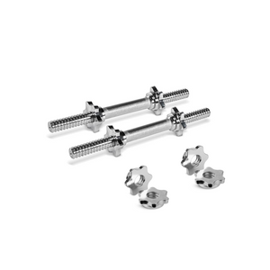 بار دمبل كروم 35 سم مع أقفال تثبيت (قطعتان)
Chrome Dumbbell Bars 35 cm with Spin Lock Collars (Pair)