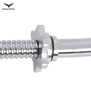 EZ Curl Barbell 120cm Chrome with Spin Lock Collars – Multiple Grips & Better Control
بار متعرّج (بار أعوج) كروم بطول 120 سم مع أقفال تثبيت – قبضات متعددة وتحكم أفضل
