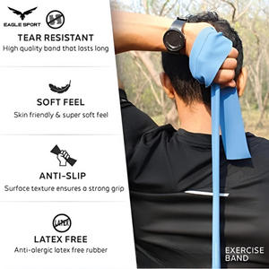 شريط مقاومة مرن متوفر بعدة ألوان (قطعة واحدة)
Elastic Resistance Band – Available in Multiple Colors (Single Piece)