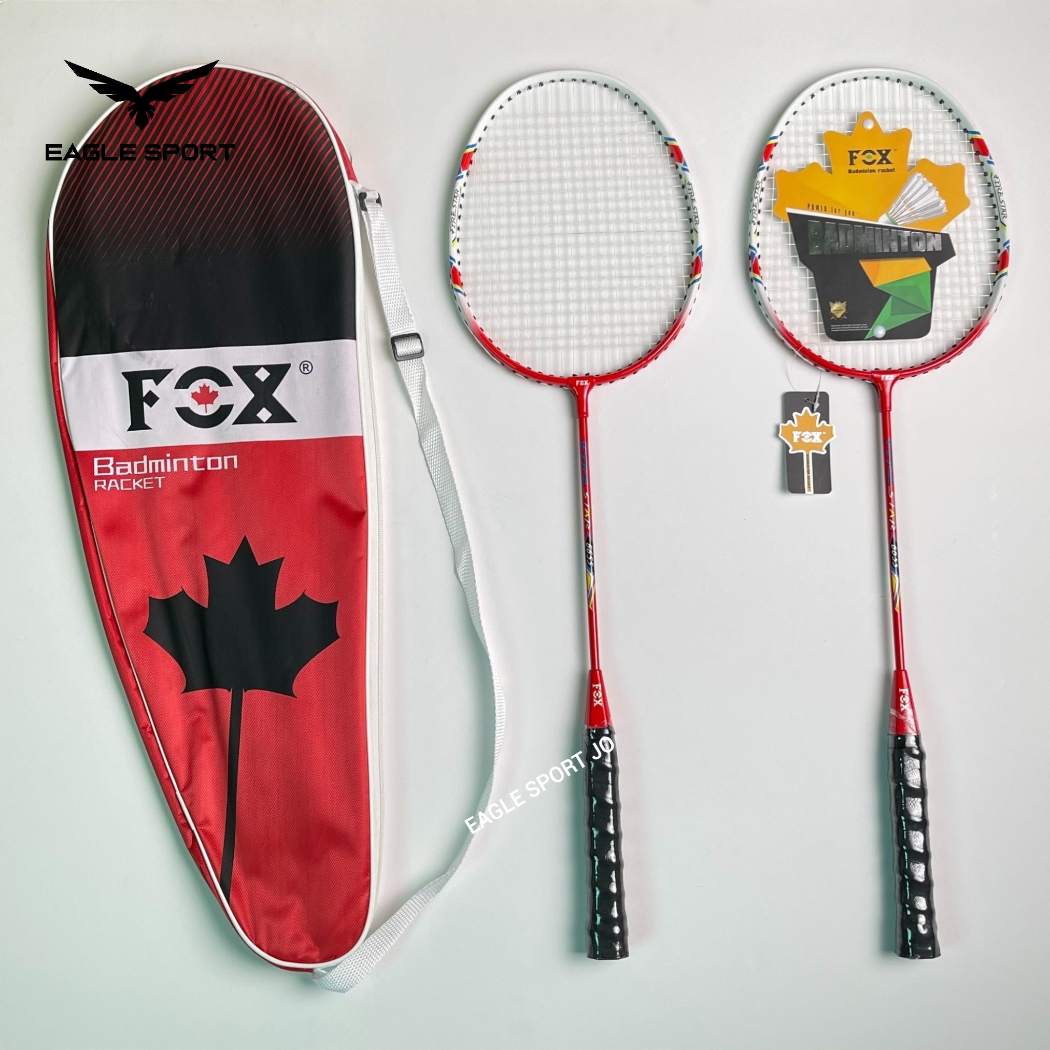 طقم مضارب الريشة (بادمنتون) FOX
FOX Badminton Racket Set