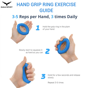 حلقة تمارين اليد والمقبض – مقاومة 40LB
Hand Grip Strengthener Rings – 40LB Resistance