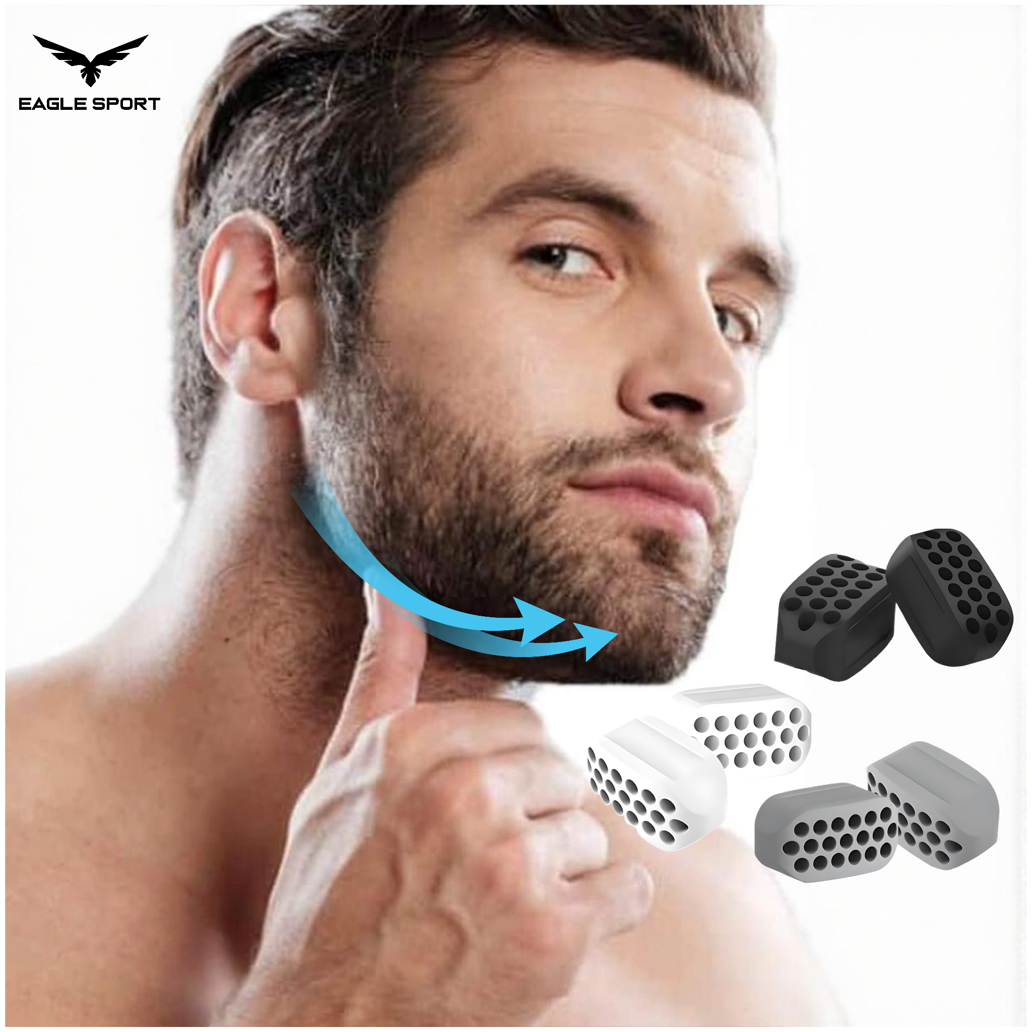مجموعة تمارين الفك للاستخدام على الأسنان الخلفية (الطواحين) – 3 مستويات مقاومة (6 قطع)
Jawline Training Set for Molar Teeth Use – 3 Resistance Levels (6 Pieces)