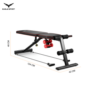 بنش تمارين احترافي متعدد الوضعيات مع حبال مقاومة ودامبلز – تحمّل حتى 360 كيلو | MAXKARE
MAXKARE Professional Adjustable Workout Bench with Dumbbells & Resistance Bands