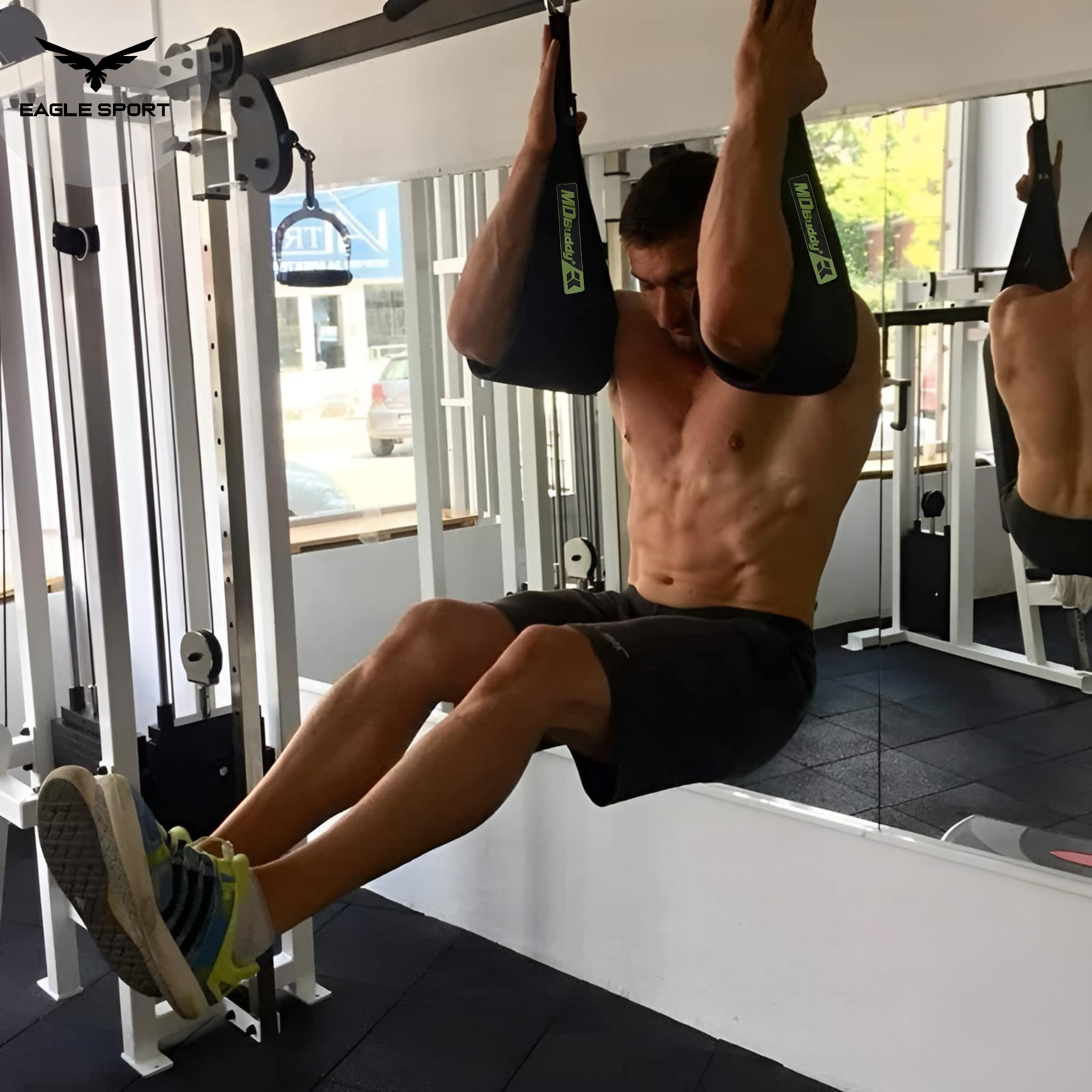 أحزمة تعليق لتمارين البطن من MDBuddy – لعزل وتقوية عضلات البطن (قطعتان)
MDBuddy Ab Training Hanging Straps – For Isolating & Strengthening Ab Muscles (2 Pieces)