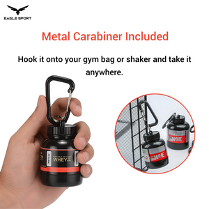علبة تخزين صغيرة للمكملات – تصميم عبوة بروتين
Mini Supplement Storage Container – Protein Jar Style