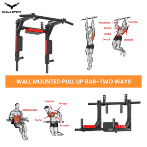 Original Wall Mounted Pull Up & Dip Bar – Multi-Functional, Heavy Duty
عقلة حائط ومتوازي أصلية – متعددة الاستخدامات بجودة عالية التحمل