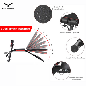 Professional Adjustable Multi-Function Workout Bench with Resistance Bands – Supports up to 200 kg
بنش تمارين احترافي متعدد الوظائف قابل للتعديل مع حبال مقاومة – تحمّل حتى 200 كيلو