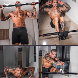 بار عقلة (Pull-Up Bar) – قابل للتعديل 65 إلى 100 سم – تثبيت آمن بدون حفر (لا يحتاج مسامير أو براغي)
Pull-Up Bar – Adjustable 65 to 100 cm – Secure Installation Without Drilling (No Screws or Bolts Required)