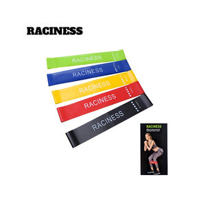 أشرطة المقاومة المطاطية (RACINESS) – طقم 5 مستويات مقاومة مختلفة
RACINESS Latex Resistance Bands – Set of 5 Resistance Levels