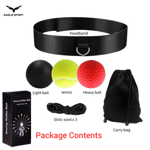 Reflex Boxing Ball – 3 Levels to Improve Punch Speed, Accuracy & Reaction
كرة ملاكمة ريفلكس المنعكسة – 3 مستويات لتطوير سرعة ودقة اللكمة ورد الفعل