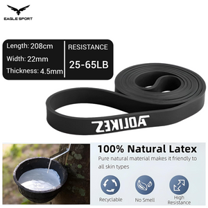 Resistance Loop Band – Black (AOLIKES Brand) – Medium Resistance
شريط مقاومة مطاطي دائري احترافي – أسود (براند AOLIKES) – قوة متوسطة