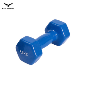 دمبلز حديد سداسي مغطى بالمطاط – 5 كيلو (قطعة واحدة)
Rubber Coated Hex Dumbbell – 5 kg (Single Piece)
