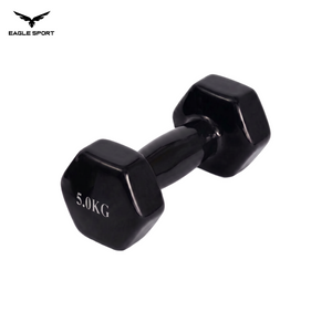 دمبلز حديد سداسي مغطى بالمطاط – 5 كيلو (قطعة واحدة)
Rubber Coated Hex Dumbbell – 5 kg (Single Piece)