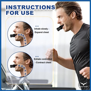 Sports Breathing Exercise Device with Adjustable Resistance (Single Piece)
جهاز تمارين التنفس الرياضي مع تحكم بالمقاومة (قطعة واحدة)