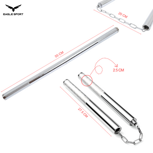 ننشاكو 2×1 من الفولاذ المقاوم للصدأ – احترافية للتدريب والفنون القتالية
Stainless Steel 2×1 Nunchaku – Professional Martial Arts Training & Self-Defense