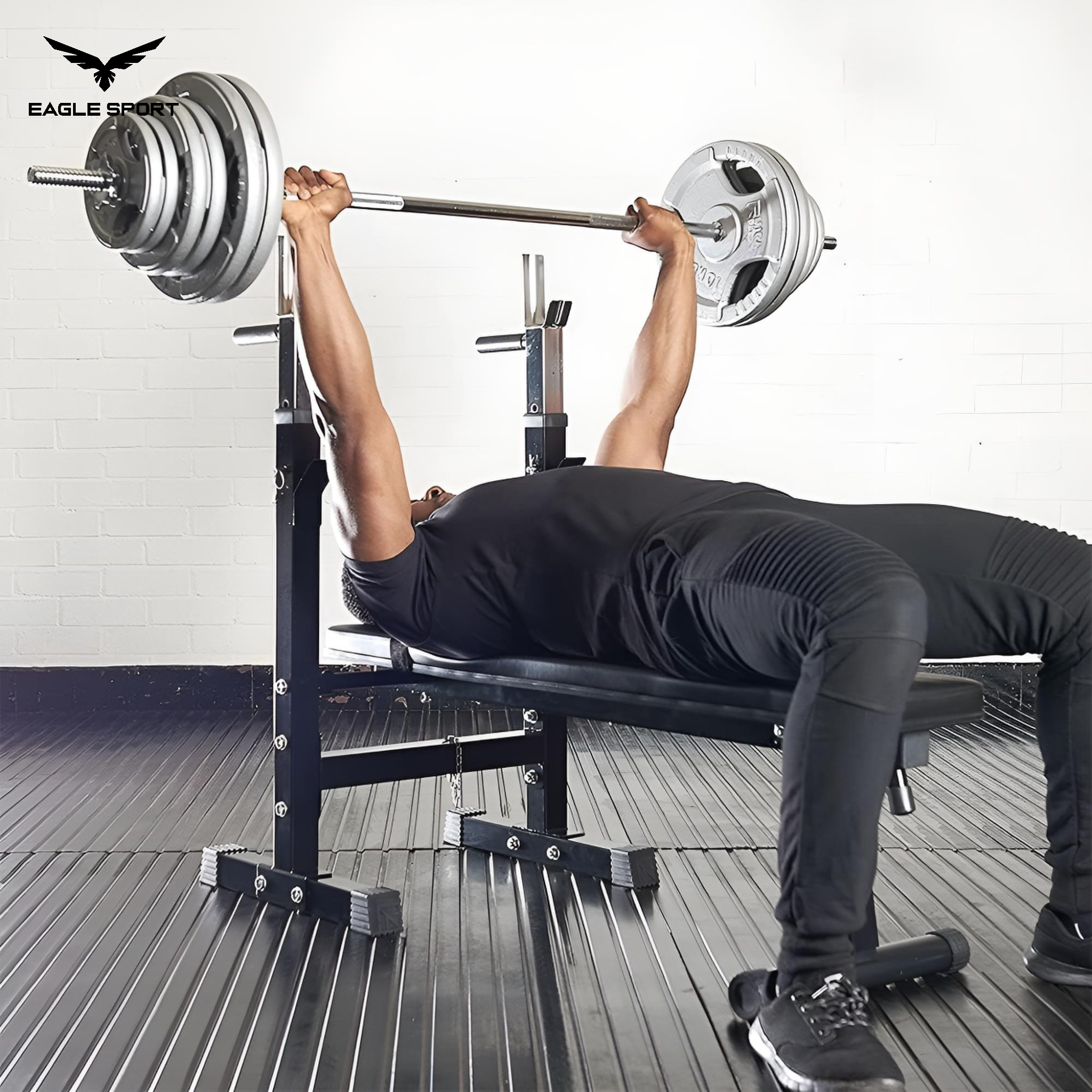Straight Chrome Barbell 150 cm with Spin Lock Collars – Heavy Duty Quality
بار مستقيم كروم بطول 150 سم مع أقفال تثبيت – جودة عالية التحمّل