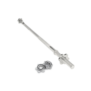 Straight Chrome Barbell 150 cm with Spin Lock Collars – Heavy Duty Quality
بار مستقيم كروم بطول 150 سم مع أقفال تثبيت – جودة عالية التحمّل