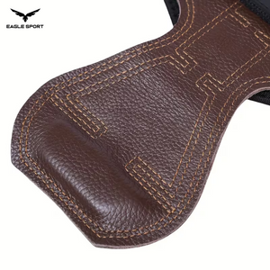 زوج مقابض يد احترافية من جلد البقر الطبيعي مع دعم معصم | VALEO
VALEO Natural Cowhide Leather Hand Grips with Wrist Support – Pair