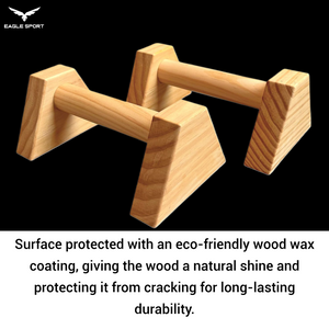 المتوازيات الخشبية – من خشب الزان الطبيعي
Wooden Parallettes – Beech Wood