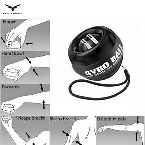 كرة تدريب المعصم جيرو بول – لتقوية الساعد والأصابع وتأهيل المعصم
Wrist Training Gyro Ball – Strengthen Your Forearm and Fingers & Recover Faster