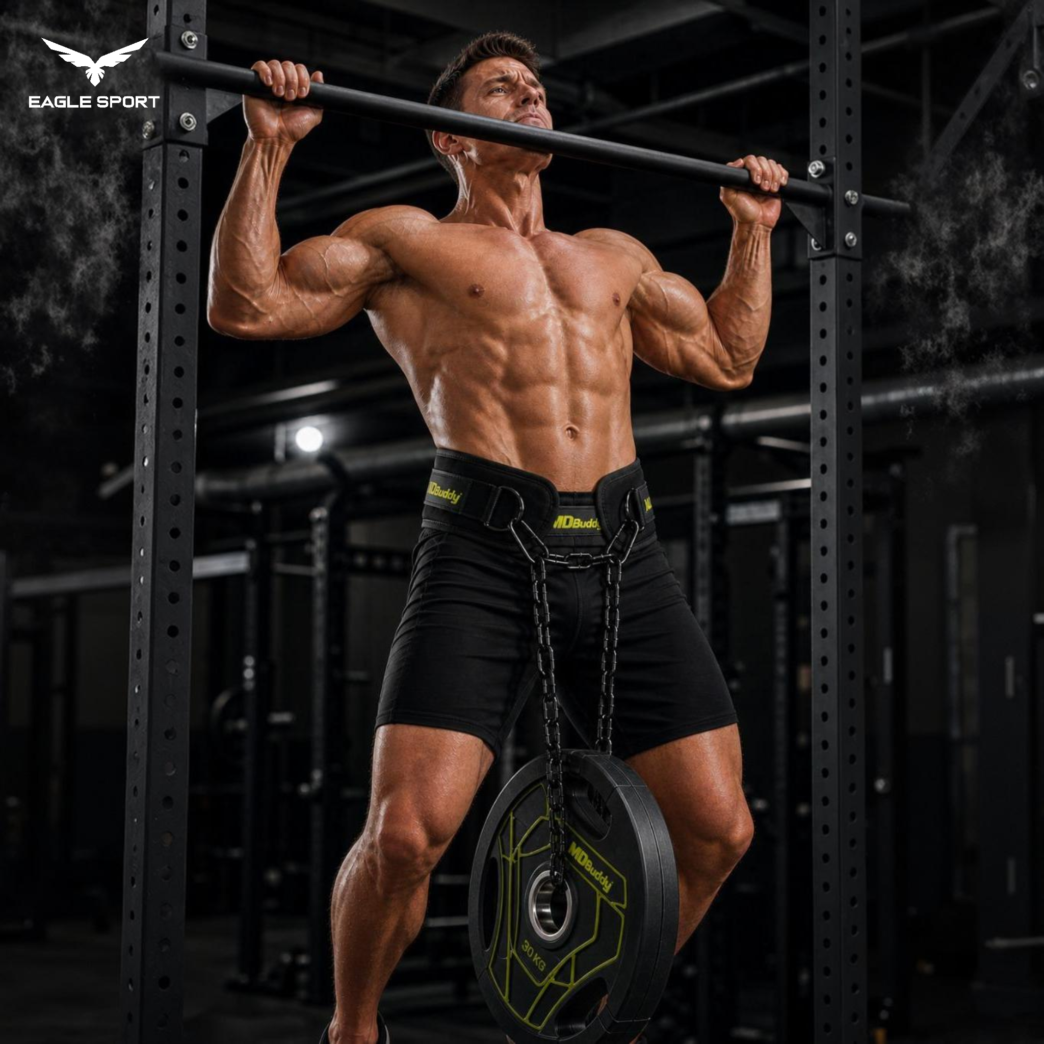 Professional Weight Lifting Belt with Chain for Pull-ups & Dips – MDBuddy
حزام مع جنزير لرفع الاثقال احترافي لتمارين العقلة والمتوازي – MDBuddy