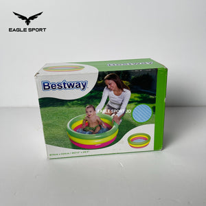 بركة سباحة Bestway الدائرية للأطفال + مضخة هواء – 70 × 24 سم