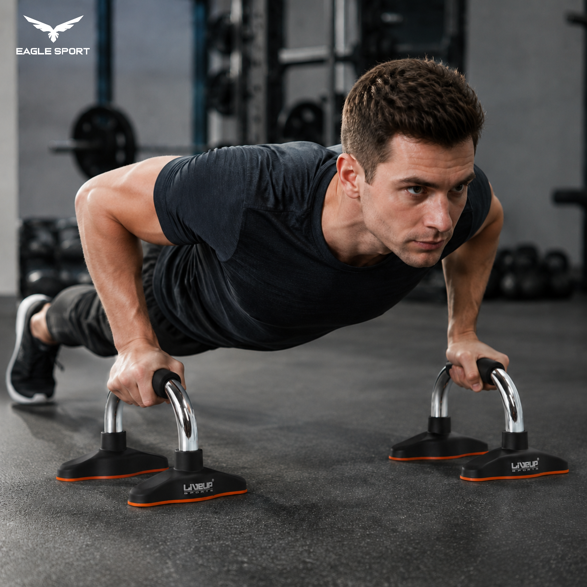 LIVEUP Steel Push-Up Bars – Pair
مقابض تمارين الضغط (بوش اب بار) – LIVEUP