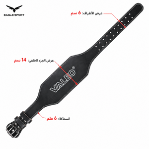 حزام رفع الأثقال مبطن لدعم أسفل الظهر – VALEO
VALEO Padded Weightlifting Belt for Back Support