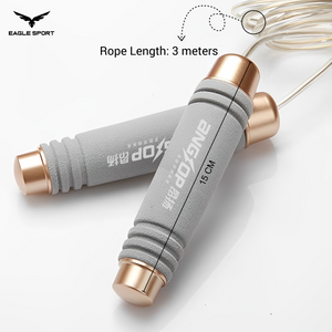 حبل قفز احترافي مع ثقالات وزن إضافي ماركة ANGTOP
ANGTOP Weighted Jump Rope – Professional with Extra Handle Weights

