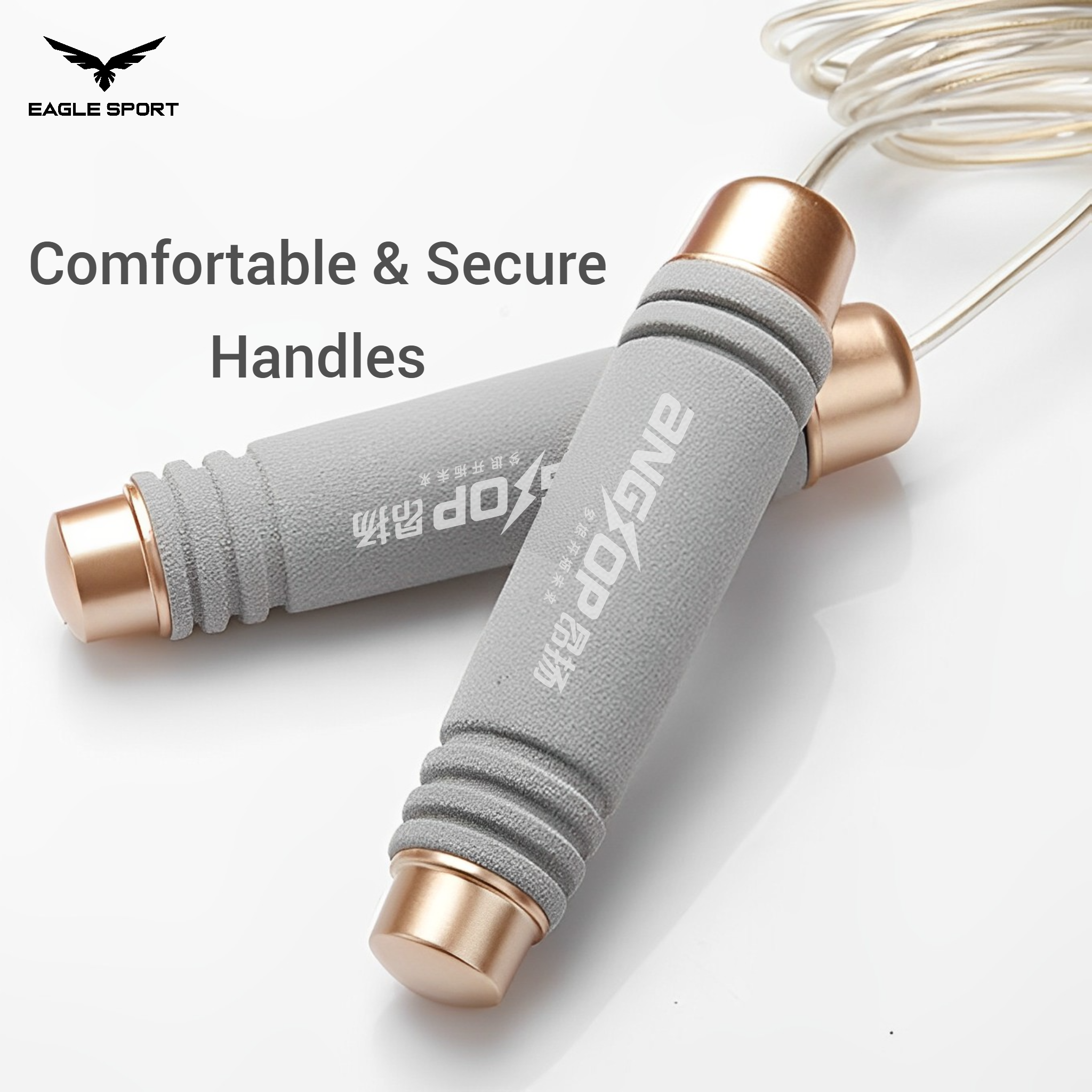 حبل قفز احترافي مع ثقالات وزن إضافي ماركة ANGTOP
ANGTOP Weighted Jump Rope – Professional with Extra Handle Weights
