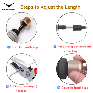 حبل قفز احترافي مع ثقالات وزن إضافي ماركة ANGTOP
ANGTOP Weighted Jump Rope – Professional with Extra Handle Weights
