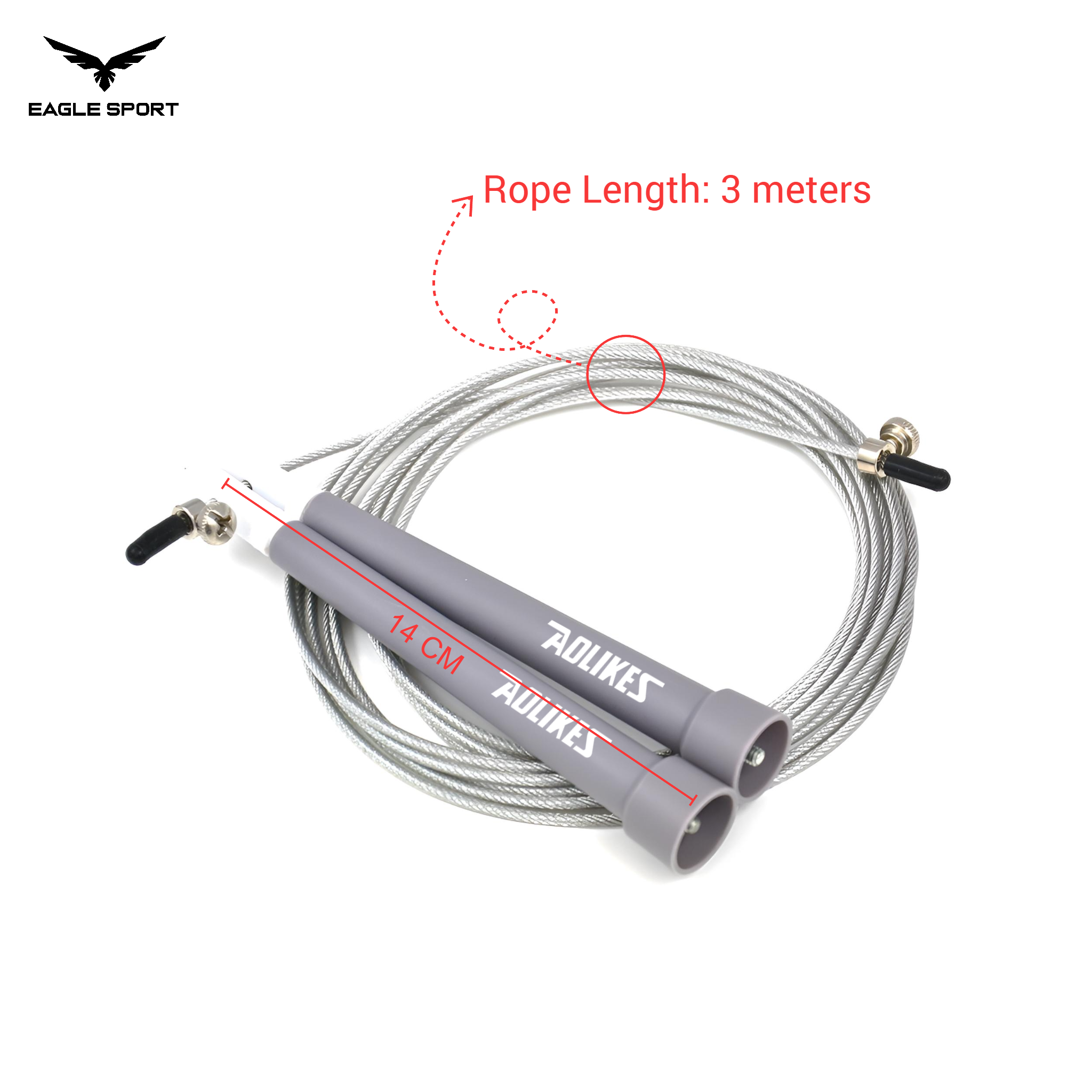 حبل القفز السريع ماركة أوليكس (AOLIKES)
AOLIKES Speed Jump Rope – Premium Quality