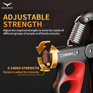  Adjustable Counting Hand Gripper – 5 to 100KG Resistance
 مقبض يد (هاند جريب) احترافي قابل للتعديل مع عداد – من 5 إلى 100 كيلو