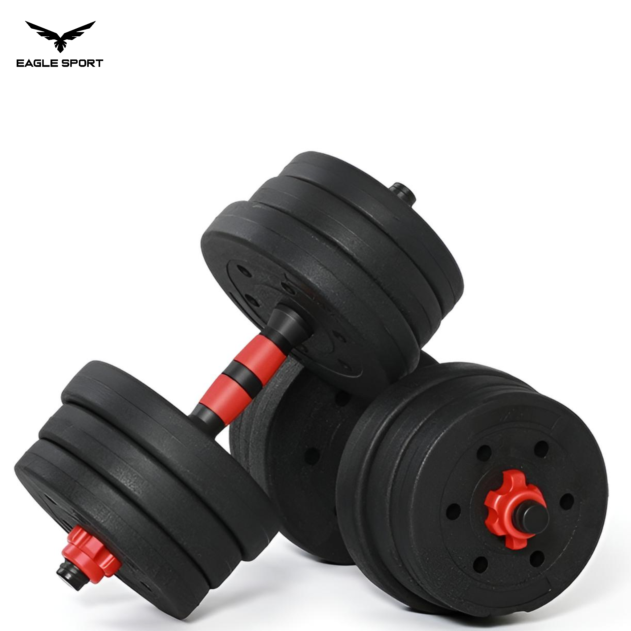 طقم دامبلز وبار قابل للتعديل – وزن إجمالي 20 كيلو
Adjustable Dumbbells & Bar Set – Total Weight 20 kg