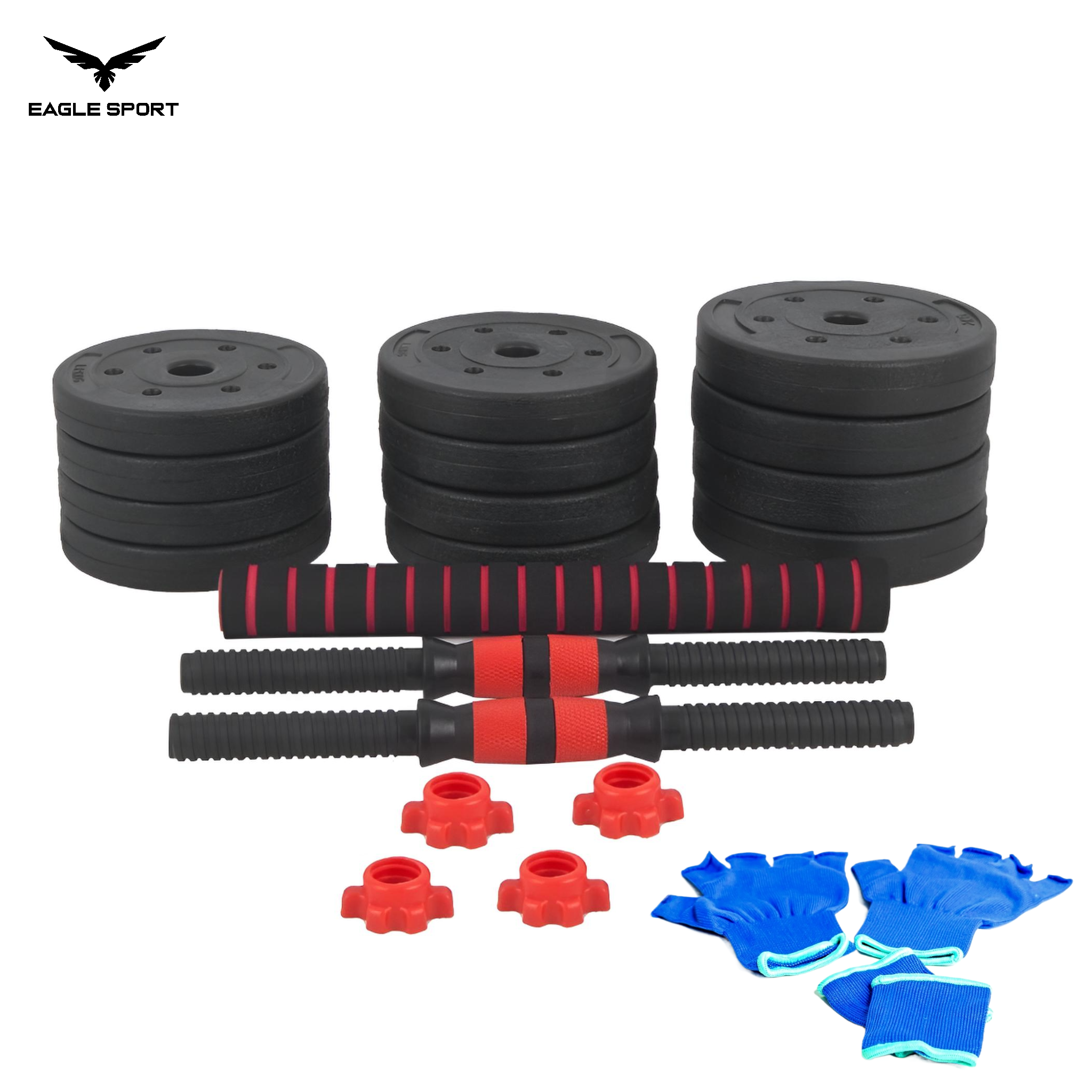 طقم دامبلز وبار قابل للتعديل – وزن إجمالي 20 كيلو
Adjustable Dumbbells & Bar Set – Total Weight 20 kg