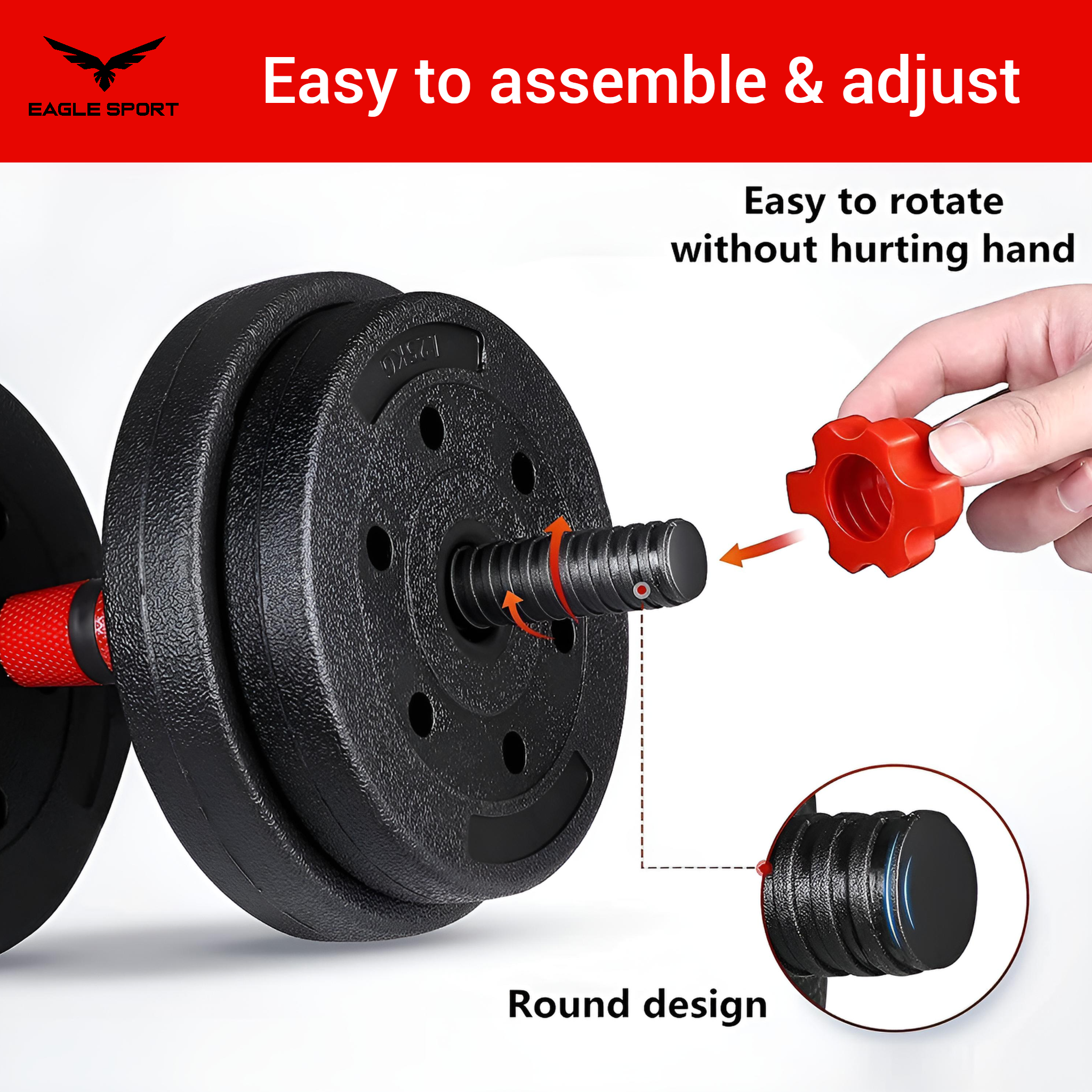 طقم دامبلز وبار قابل للتعديل – وزن إجمالي 40 كيلو
Adjustable Dumbbells & Barbell Set – Total Weight 40 KG
