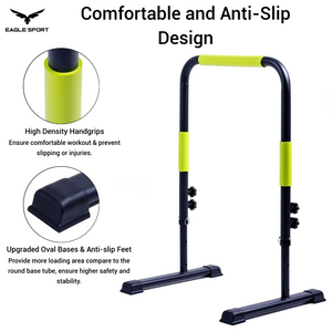 Adjustable Height Dip Bar
ستاند المتوازي – قابل لتعديل الارتفاع
