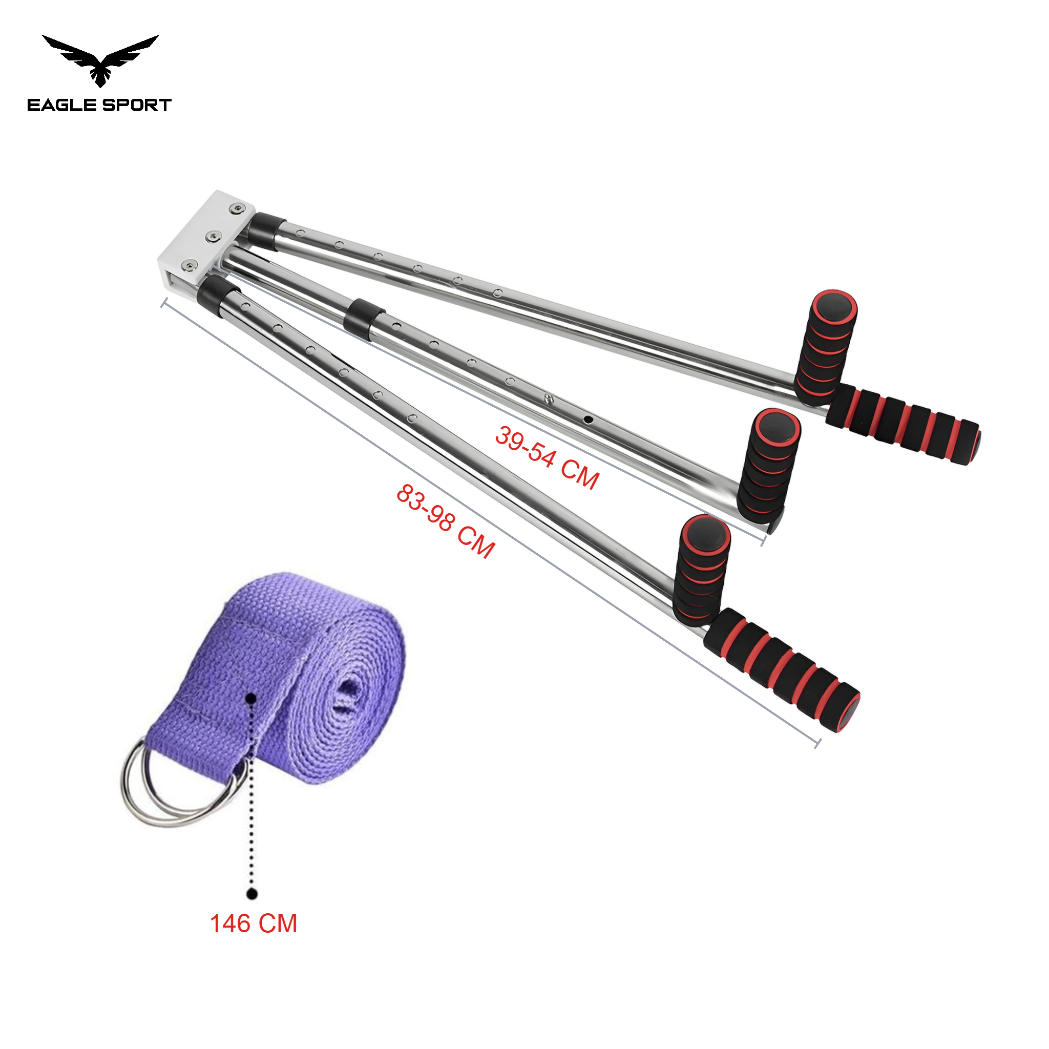 جهاز فتح الحوض وتمدد الساقين القابل للتعديل – مصنوع من فولاذ مقاوم للصدأ
Adjustable Leg Stretcher Machine – Stainless Steel Split Trainer