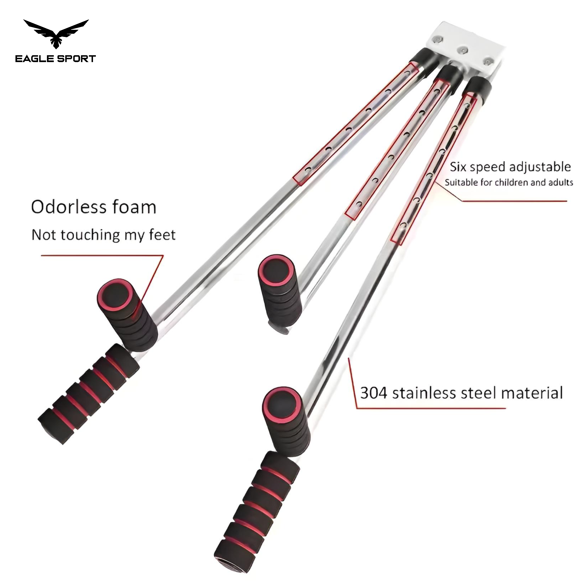 جهاز فتح الحوض وتمدد الساقين القابل للتعديل – مصنوع من فولاذ مقاوم للصدأ
Adjustable Leg Stretcher Machine – Stainless Steel Split Trainer
