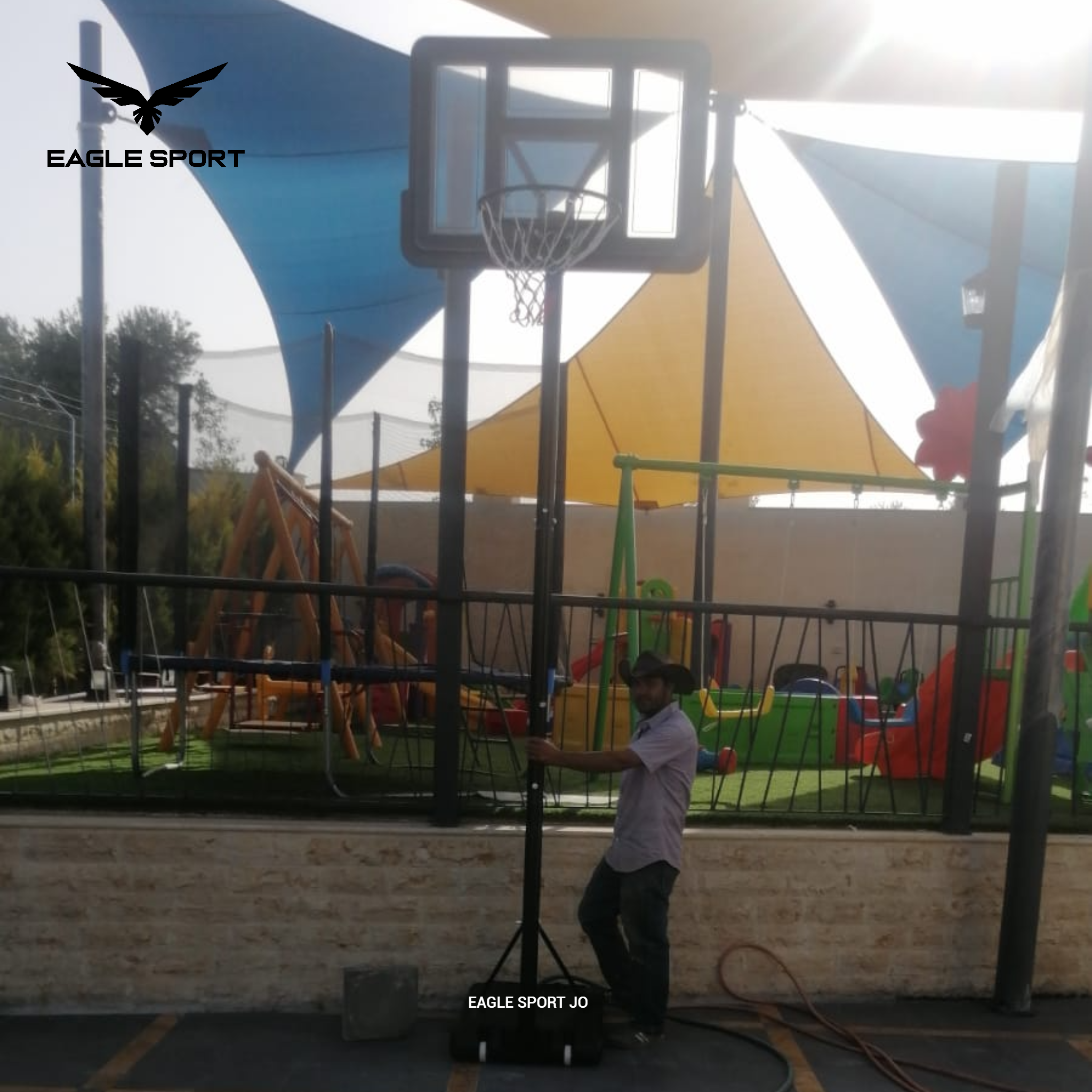 Adjustable Portable Basketball Hoop Stand 
ستاند كرة سلة متحرك قابل لتعديل الارتفاع