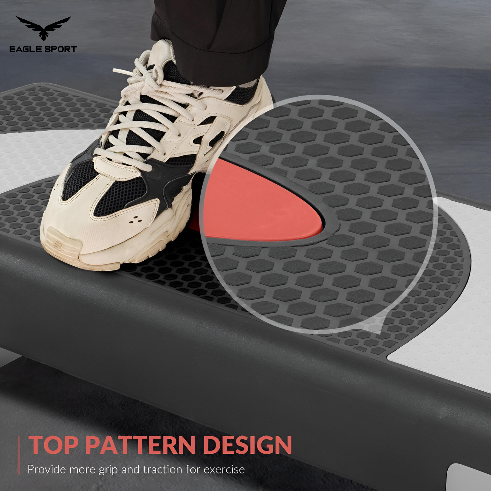 ستيب رياضي كبير الحجم قابل لتعديل الارتفاع – 3 مستويات
Aerobic Step Platform – Adjustable Fitness Stepper (Large Size)