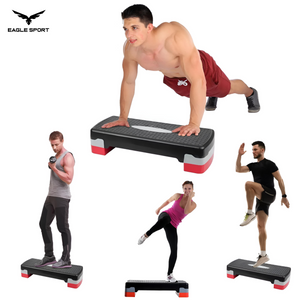 ستيب رياضي متوسط الحجم قابل لتعديل الارتفاع
Aerobic Step Platform – Adjustable Fitness Stepper (Medium Size)