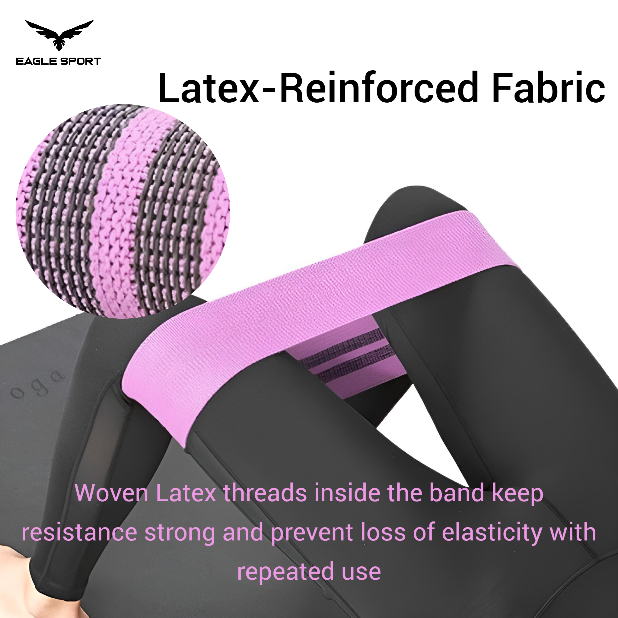 أشرطة المقاومة القماشية (Aolikes) – 3 مستويات مقاومة – تصميم مانع للانزلاق مع حقيبة حمل
Aolikes Fabric Resistance Bands – 3 Levels of Resistance – Non-Slip Design with Carrying Bag
