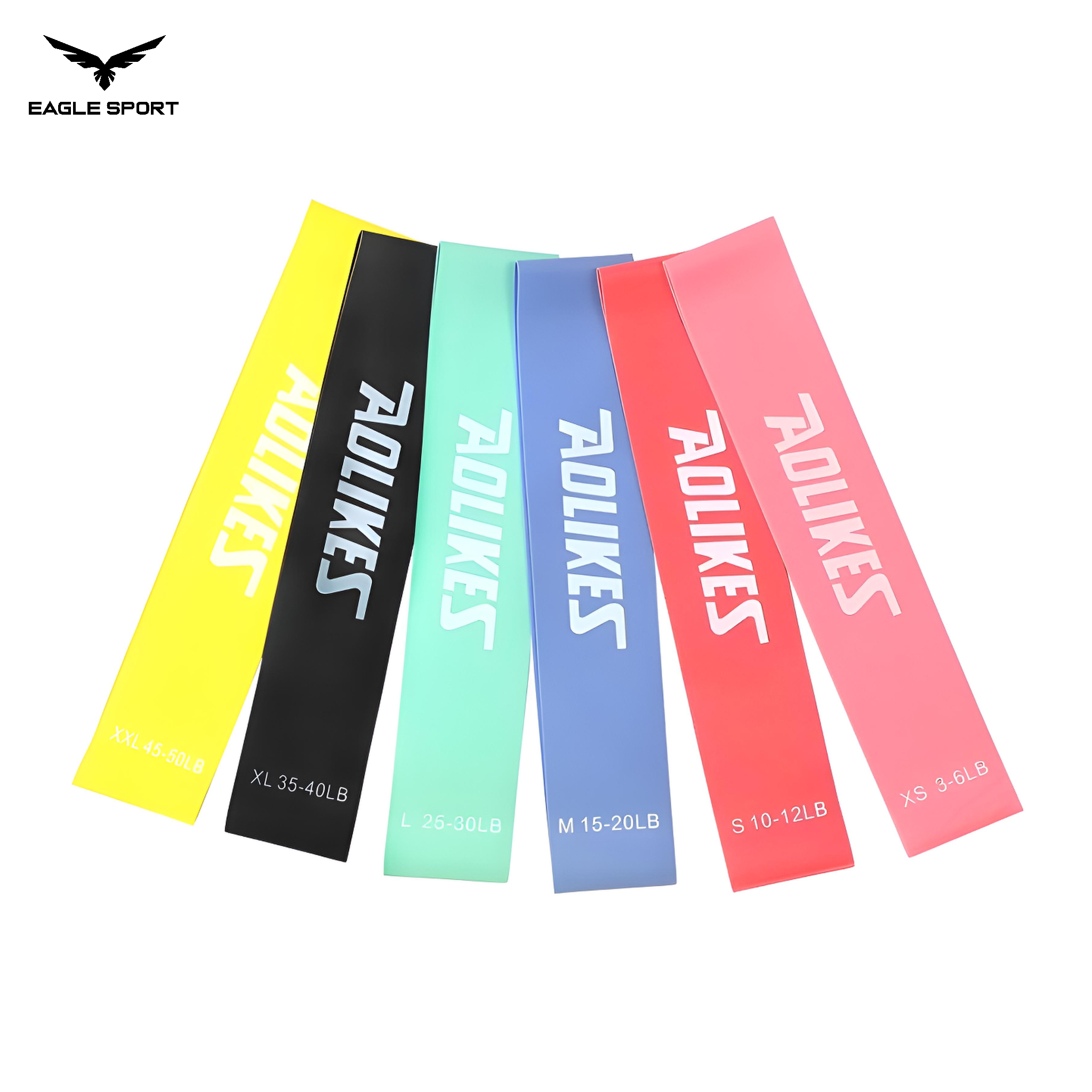 Aolikes Latex Resistance Bands – Set of 6 Resistance Levels with Carrying Bag
أشرطة المقاومة المطاطية (Aolikes) – طقم 6 مستويات مقاومة مختلفة مع حقيبة حمل

