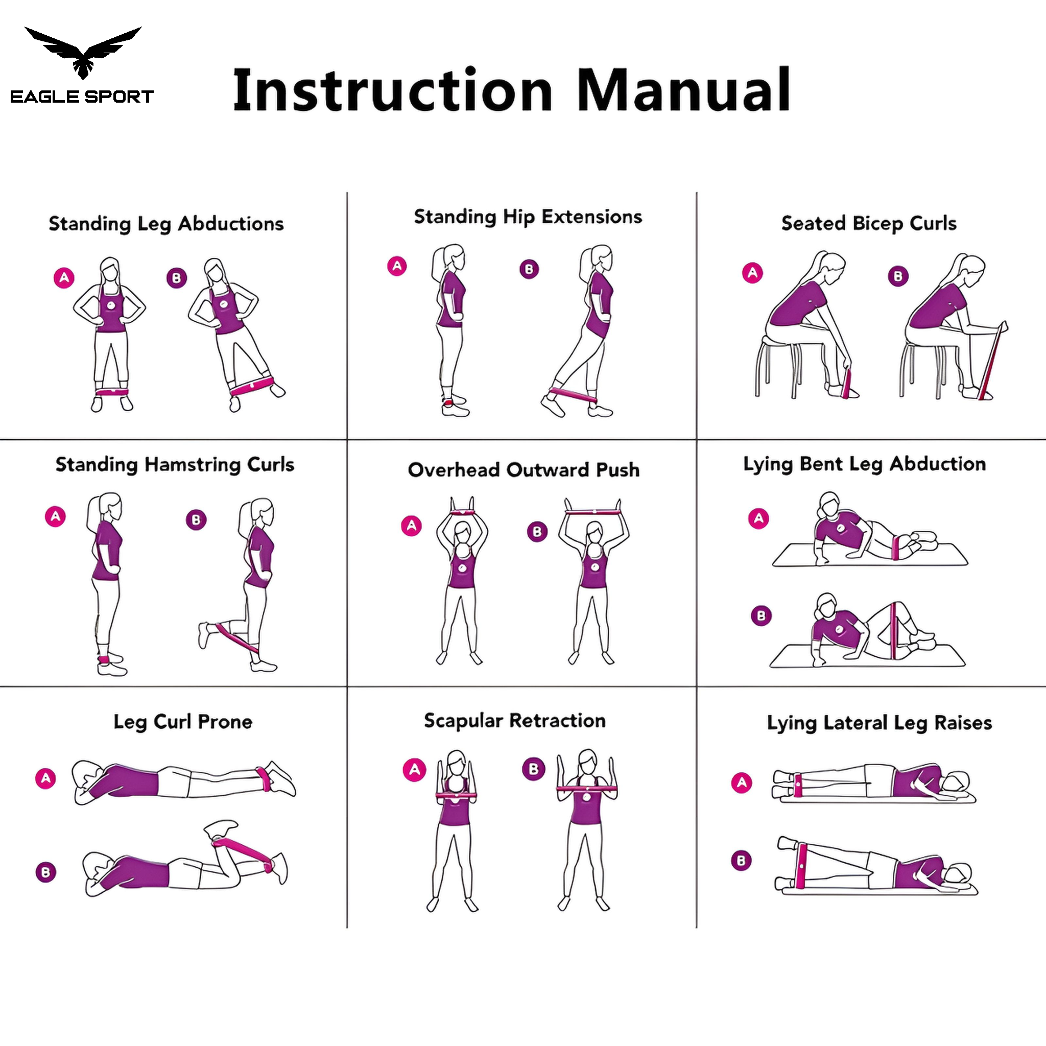 Aolikes Latex Resistance Bands – Set of 6 Resistance Levels with Carrying Bag
أشرطة المقاومة المطاطية (Aolikes) – طقم 6 مستويات مقاومة مختلفة مع حقيبة حمل
